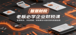 老板必学企业财税课：智慧税务、风险规避、财税筹划与股权架构搭建指南-七七项目网