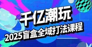 2025盲盒全域全套打法课,盲盒起号、选品、话术、私域等-七七项目网