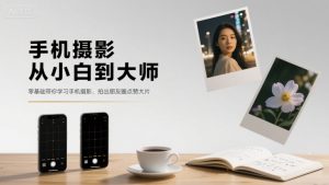 手机摄影从小白到大师,零基础带你学习手机摄影,拍出朋友圈点赞大片-七七项目网