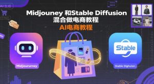 Midjourney和Stable Diffusion混合做电商教程-ai电商教程-七七项目网