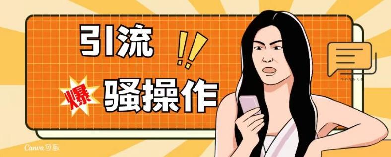 最新引流骚操作，单账号日引50-100，简单粗暴，适合于小白各行各业都可以进行操作，精准粉丝加到爆-七七项目网