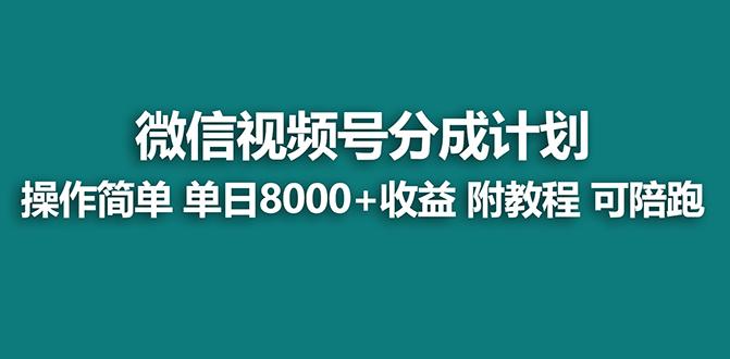 【蓝海项目】视频号分成计划最新玩法，单天收益8000+，附玩法教程，24年…-七七项目网