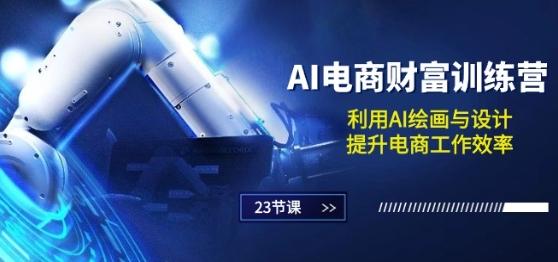 AI电商-财富训练营：利用AI绘画与设计，提升电商工作效率(23节课)-七七项目网