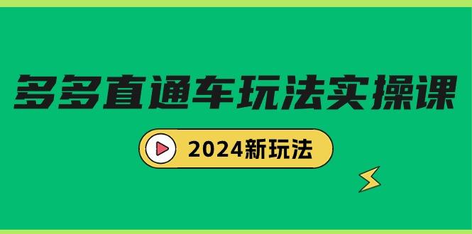 (9412期)多多直通车玩法实战课，2024新玩法(7节课)-七七项目网