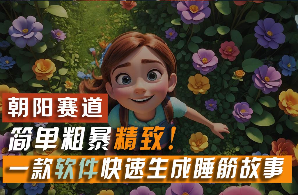 利用一款软件5分钟一条爆款睡筋故事，简单粗暴精致！小白月入2w+-七七项目网