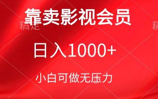 靠卖影视会员，日入1000+，落地保姆级教程，新手可学【揭秘】-七七项目网