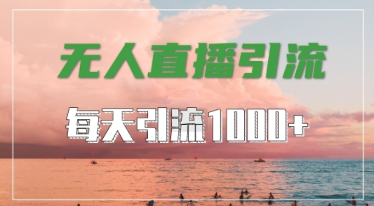 抖音快手视频号全平台通用，无人直播引流法，超暴力引流1000+高质量精准创业粉【揭秘】-七七项目网