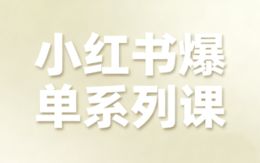 尼采老师·小红书爆单系列课-七七项目网
