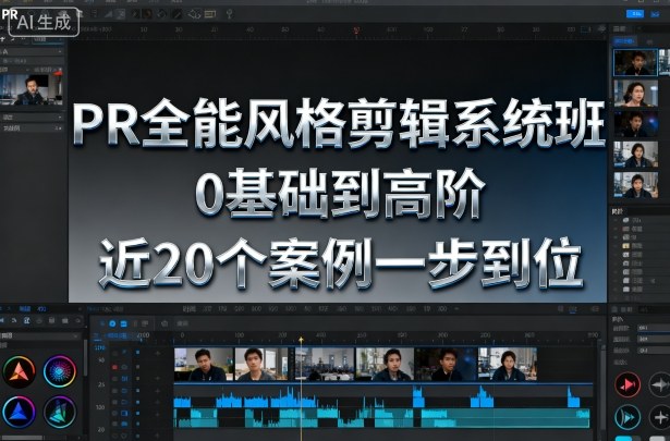 PR全能风格剪辑系统班,0基础到高阶,近20个案例一步到位-七七项目网
