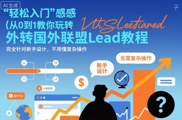 国外联盟賺美刀项目,从0到1教你玩转国外联盟Lead教程,纯新手可操作性100%-七七项目网