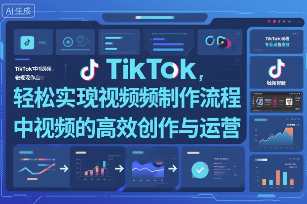 TikTok中视频制做流程，轻松实现Tk中视频的高效创作与运营-七七项目网
