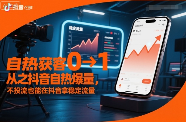 自热获客从0到1之抖音自热爆量,不投流也能在抖音拿稳定流量-七七项目网