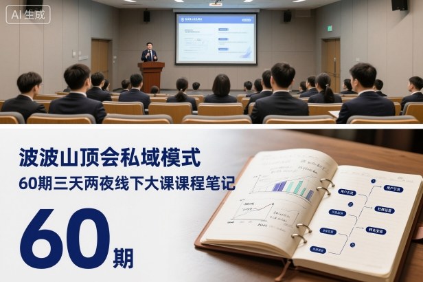 波波山顶会私域模式60期三天两夜线下大课课程笔记(文档)-七七项目网