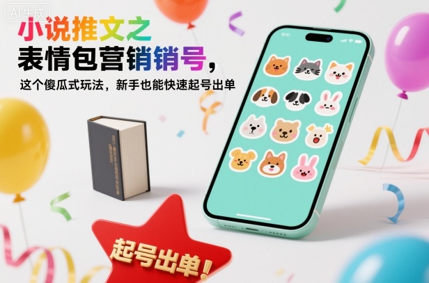 小说推文之表情包营销号,这个傻瓜式玩法,新手也能快速起号出单-七七项目网