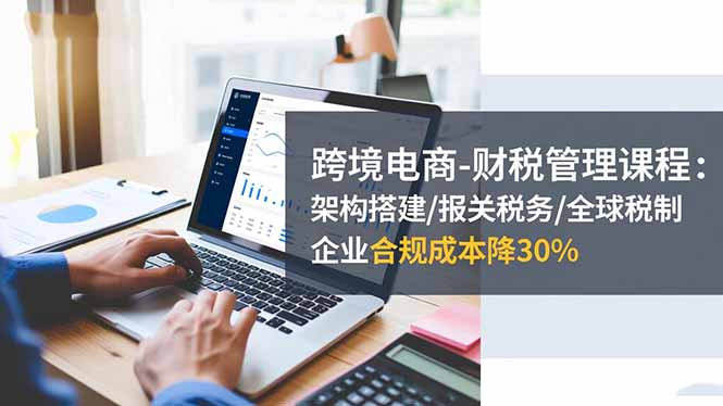 跨境电商-财税管理课程:架构搭建/报关税务/全球税制,企业合规成本降30%-七七项目网