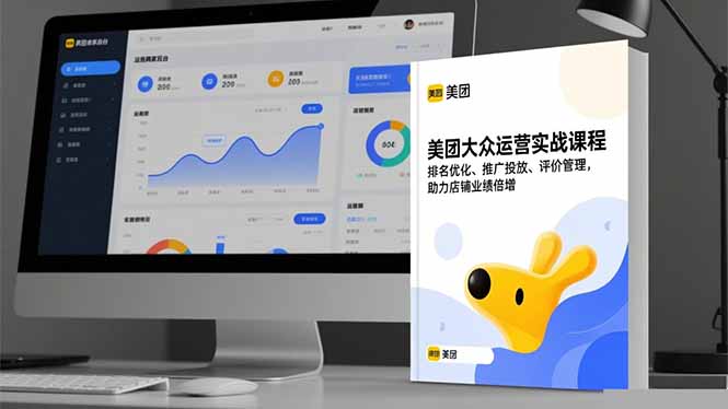 美团大众运营实战课程,排名优化、推广投放、评价管理,助力店铺业绩倍增-七七项目网