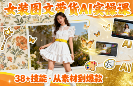 女装图文带货的AI实操课-七七项目网