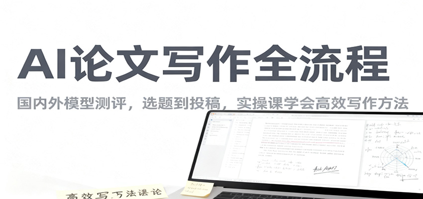 AI论文写作全流程，国内外模型测评，选题到投稿，实操课学高效写作方法-七七项目网