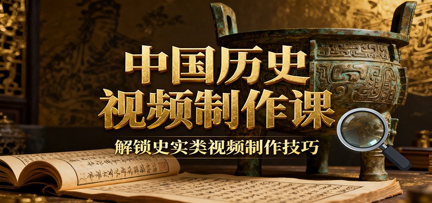 中国历史视频制作课:疆域地图集+参考文案+练习素材,解锁史实类视频制作技巧-七七项目网