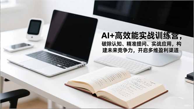 AI+高效能实战训练营，破除认知、精准提问、实战应用，构建未来竞争力，开启多维盈利渠道-七七项目网