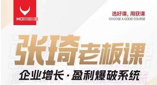 【组合课】张琦张琦老板企业增长·盈利爆破系统（直播专享）-七七项目网