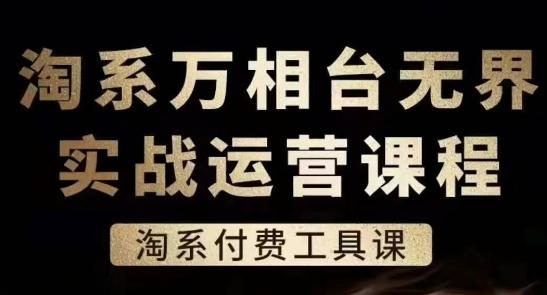 淘系万相台无界实战运营课，淘系付费工具课-七七项目网