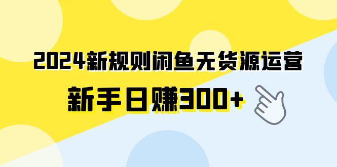(9522期)2024新规则闲鱼无货源运营新手日赚300+-七七项目网