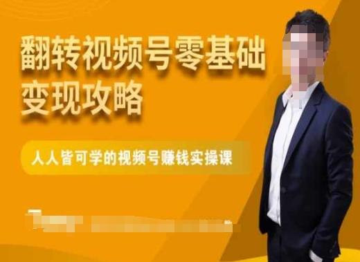 微信视频号零基础变现攻略，人人皆可学的视频号赚钱实操课-七七项目网