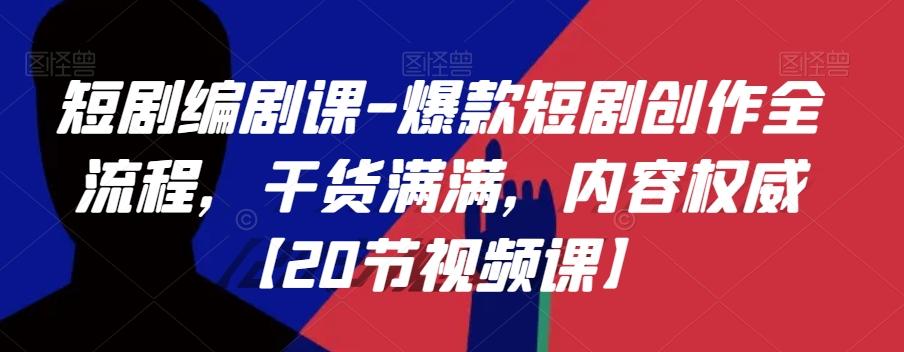 短剧编剧课-爆款短剧创作全流程，干货满满，内容权威【20节视频课】-七七项目网