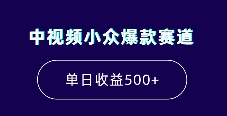 中视频小众爆款赛道，7天涨粉5万+，小白也能无脑操作，轻松月入上万【揭秘】-七七项目网