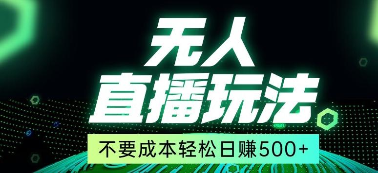 全网首发24年最新无人直播玩法，不需要成本，无需人力，一台电脑24小时为你工作-七七项目网