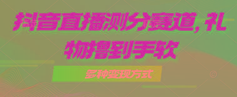 抖音直播测分赛道，多种变现方式，轻松日入1000+-七七项目网