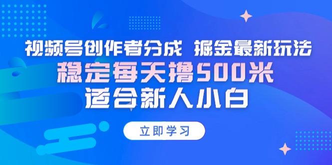 【蓝海项目】视频号创作者分成 掘金最新玩法 稳定每天撸500米 适合新人小白-七七项目网