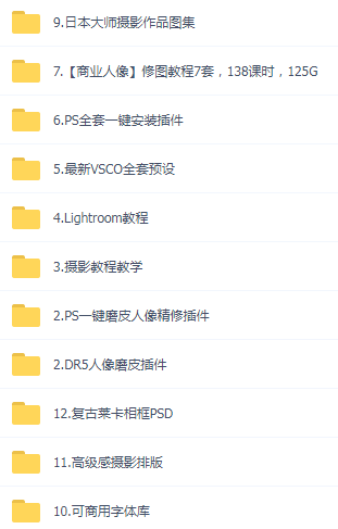 某宝买的杂乱PS LR教程预设摄影-七七项目网