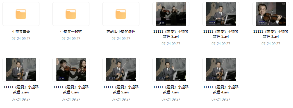 霍曼小提琴教学视频-七七项目网
