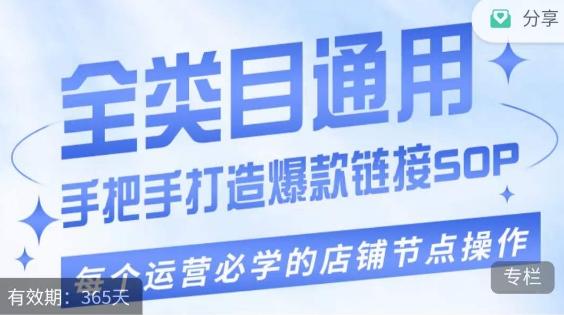 单品爆款打造实操运营，单品爆款从“0”-“1”手把手演练运营步骤-七七项目网