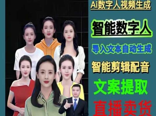 伍老师Ai数字人快速剪辑制作以及变现视频课-七七项目网