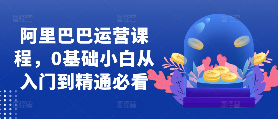 阿里巴巴运营课程，0基础小白从入门到精通必看-七七项目网