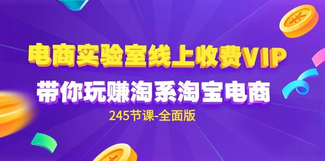(9859期)电商-实验室 线上收费VIP，带你玩赚淘系淘宝电商(245节课-全面版)-七七项目网