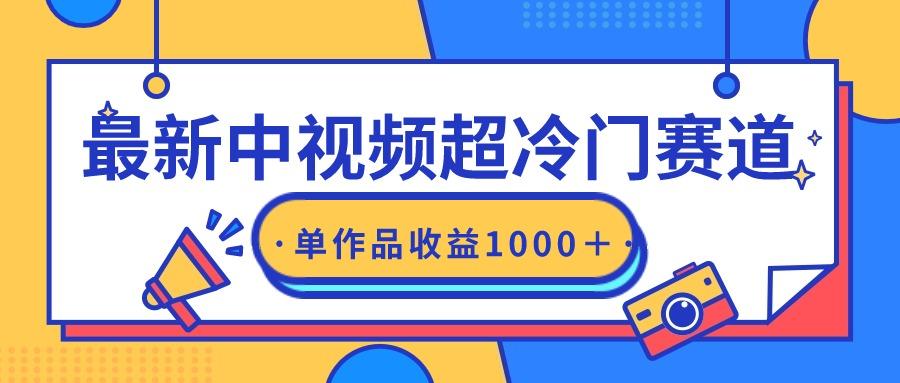 (9275期)最新中视频超冷门赛道，轻松过原创，单条视频收益1000＋-七七项目网