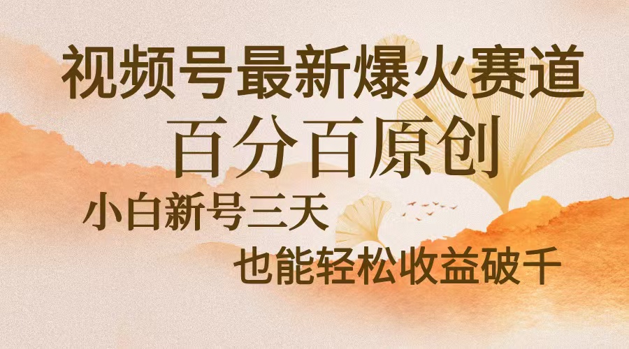视频号最新爆火赛道，中老年粉深信不疑，百分百原创，新号三天收益轻松…-七七项目网