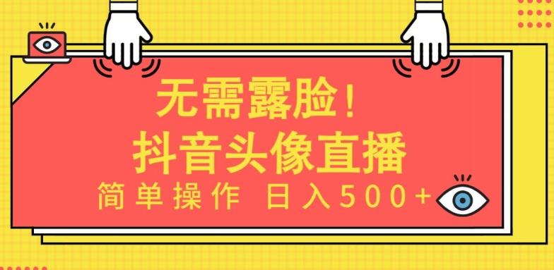 无需露脸，Ai头像直播项目，简单操作日入500+【揭秘】-七七项目网