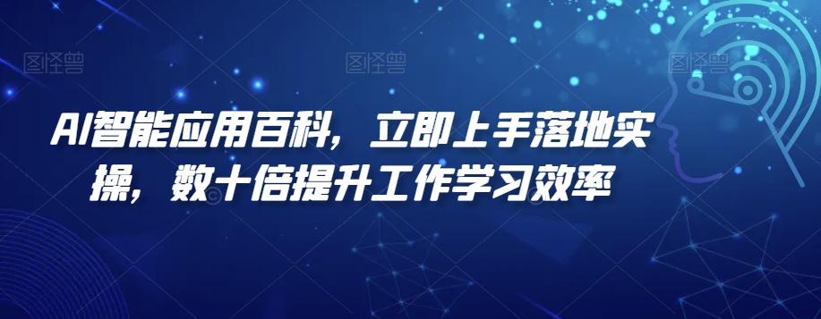AI智能应用百科，​立即上手落地实操，数十倍提升工作学习效率-七七项目网