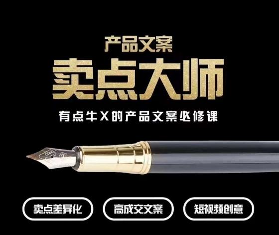 产品文案【卖点大师】高转化电商，有点牛X的产品文案必修课-七七项目网