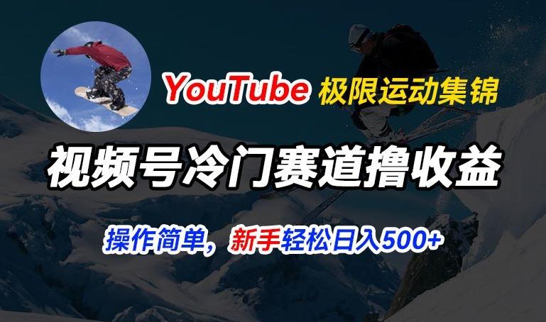 视频号冷门赛道撸收益，YouTube搬运极限运动集锦，暴力起号，操作简单流量高，轻松日入5张【揭秘】-七七项目网
