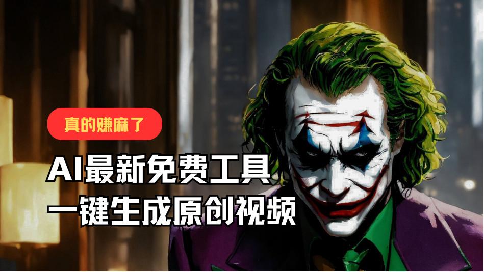 最新免费AI工具，一键生成原创视频，佛系搬运，轻松月入10000+！-七七项目网