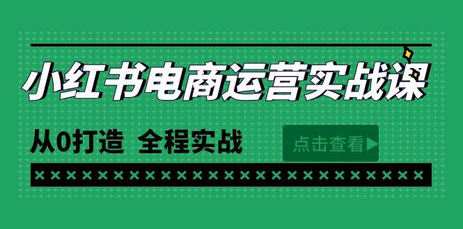(9946期)最新小红书·电商运营实战课，从0打造  全程实战(65节视频课)-七七项目网