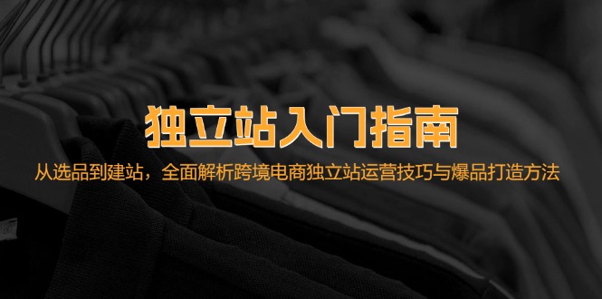 独立站入门指南：从选品到建站，全面解析跨境电商独立站运营技巧与爆品…-七七项目网