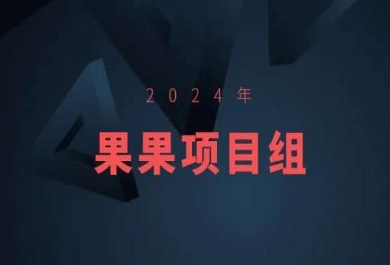 2024年果果项目组项目合集-果果最新项目-七七项目网