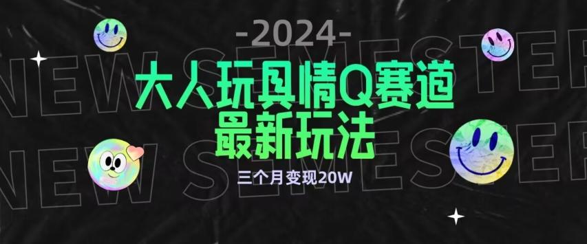 全新大人玩具情Q赛道合规新玩法，公转私域不封号流量多渠道变现，三个月变现20W【揭秘】-七七项目网